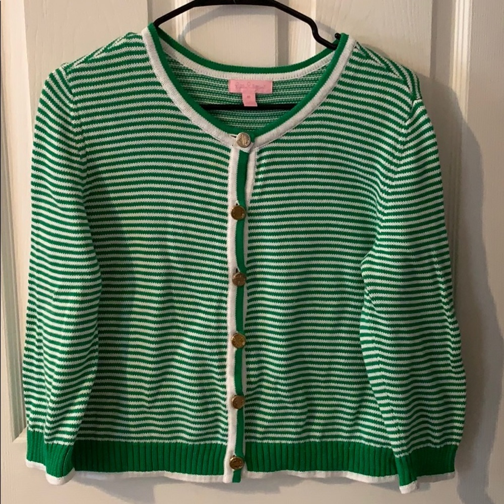 Lilly Pulitzer Gloria Cable Sleeve Cardigan